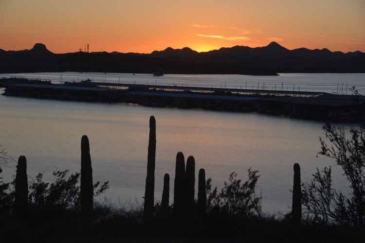 sunset over Lake Pleasant